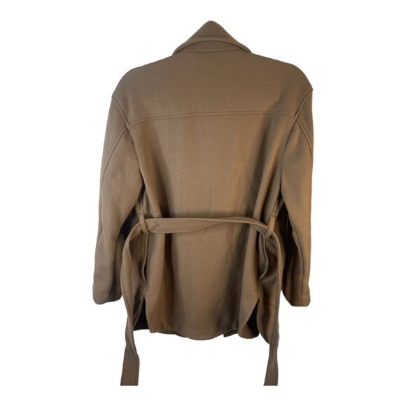Aritzia Wilfred Coat Rialto Shirt Jacket Belted 72% Wool Shacket Tan Size XS - Picture 11 of 15